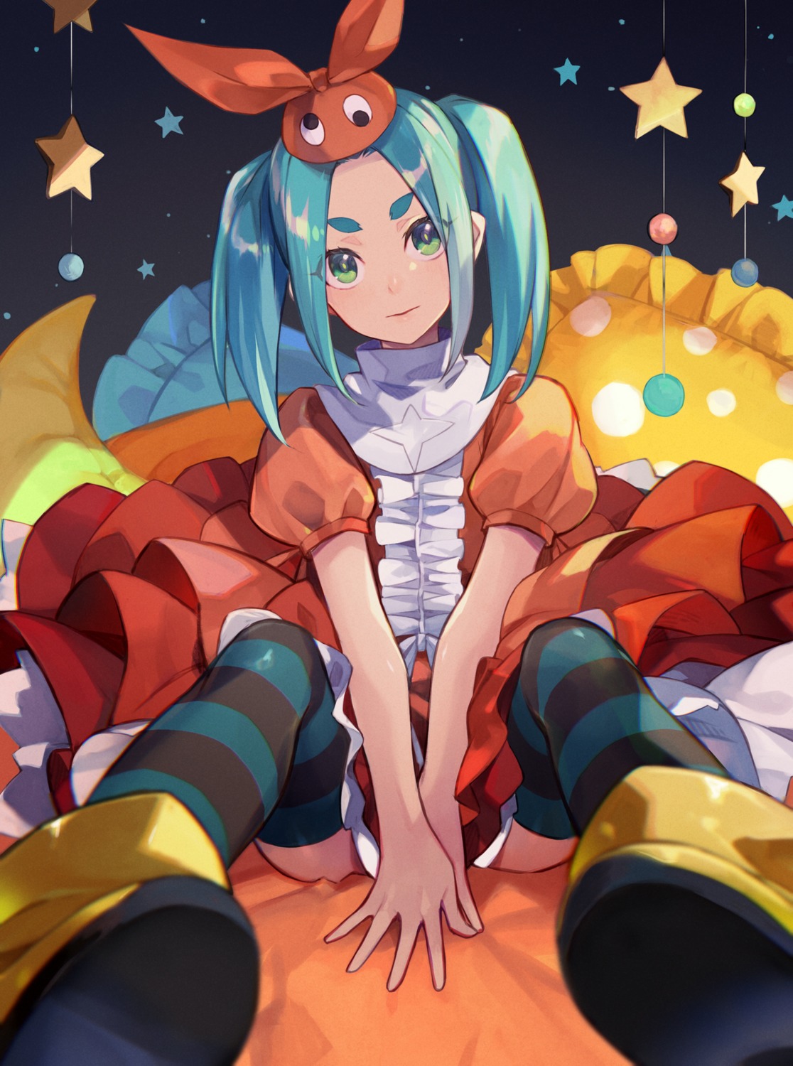 monogatari_(series) ononoki_yotsugi thighhighs yuko_(uc_yuk)