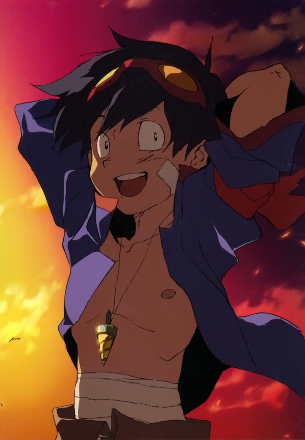 male simon tengen_toppa_gurren_lagann