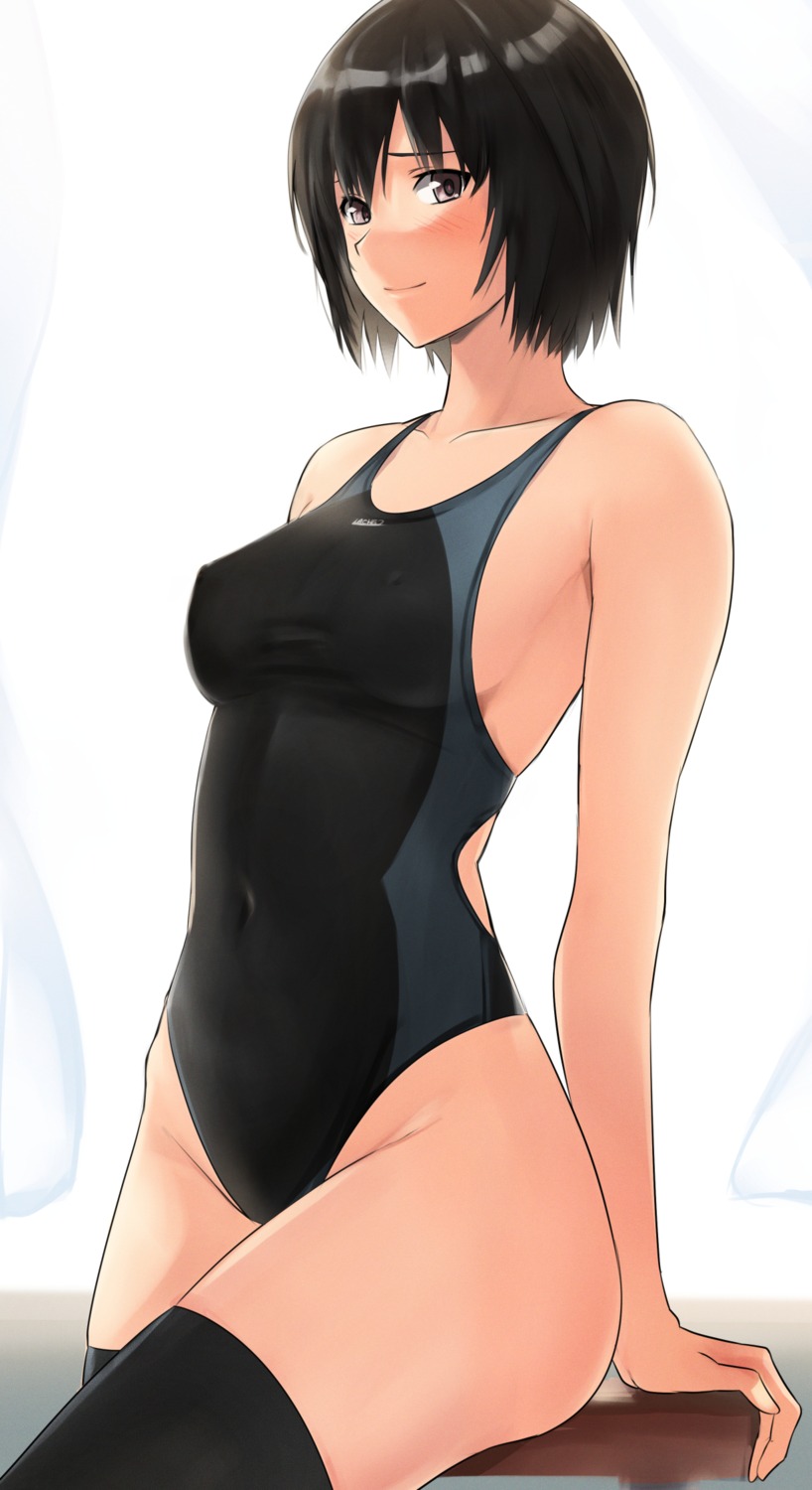 amagami erect_nipples nanasaki_ai swimsuits thighhighs yoo_tenchi