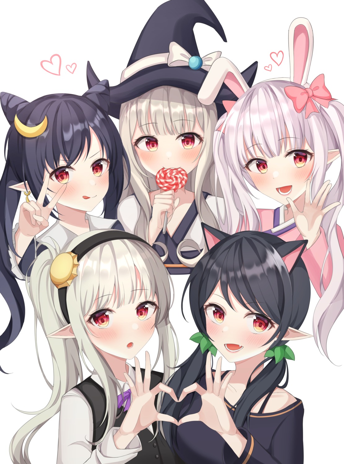 animal_ears bunny_ears hari83421 nekomimi pointy_ears witch