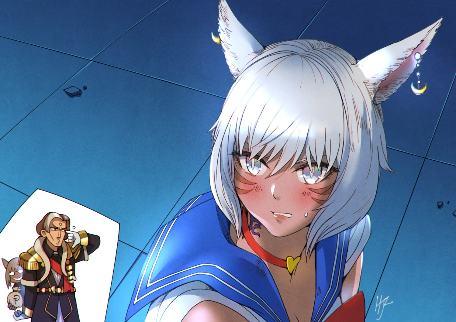 animal_ears cosplay final_fantasy final_fantasy_xiv haimerejzero miqo'te sailor_moon y'shtola