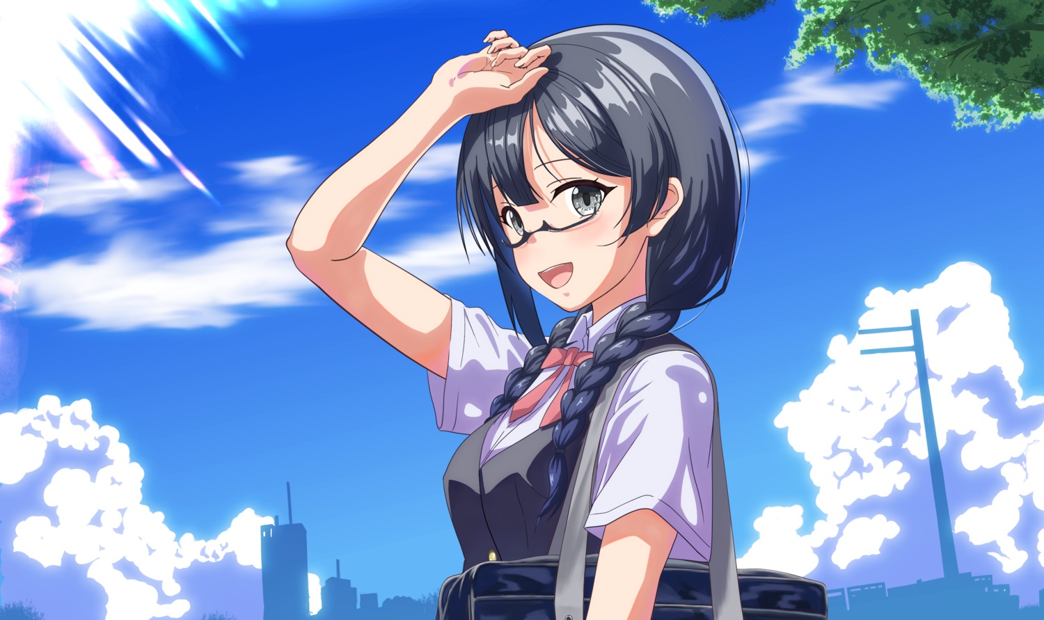 akiyama_(yehonatan) love_live!_nijigasaki_high_school_idol_club megane seifuku yuuki_setsuna