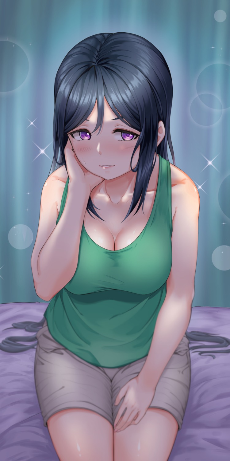 cleavage love_live!_sunshine!! matsuura_kanan sodmango