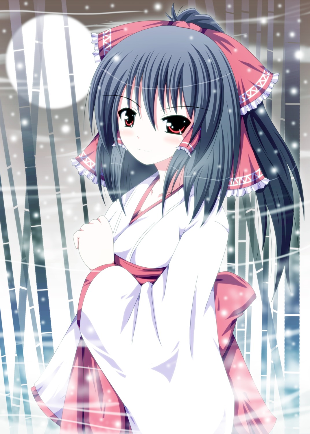 hakurei_reimu miko nekoman_(nukomann) touhou