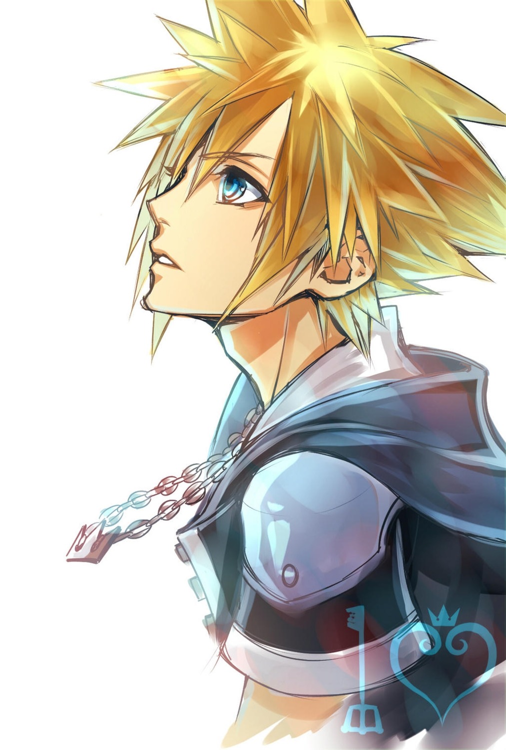 kazari_tayu kingdom_hearts male sora_(kingdom_hearts)