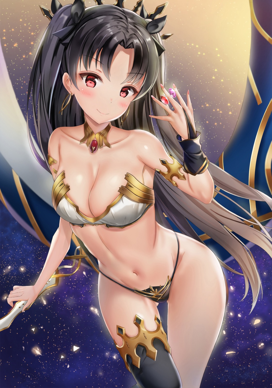 bikini_armor cleavage fate/grand_order ishtar_(fate/grand_order) kitin thighhighs