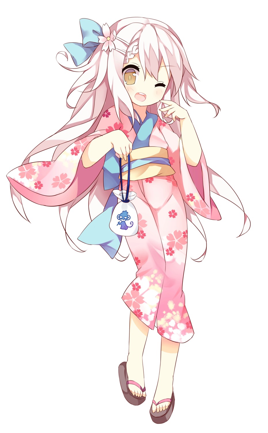 saru shimakaze_(zhanjianshaonv) yukata zhanjianshaonv