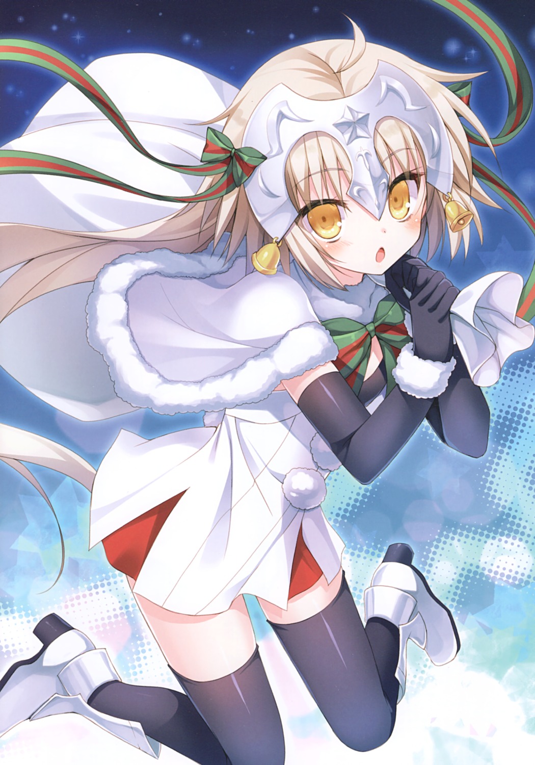 christmas fate/grand_order heels jeanne_d'arc_alter_santa_lily possible_duplicate thighhighs toranosuke