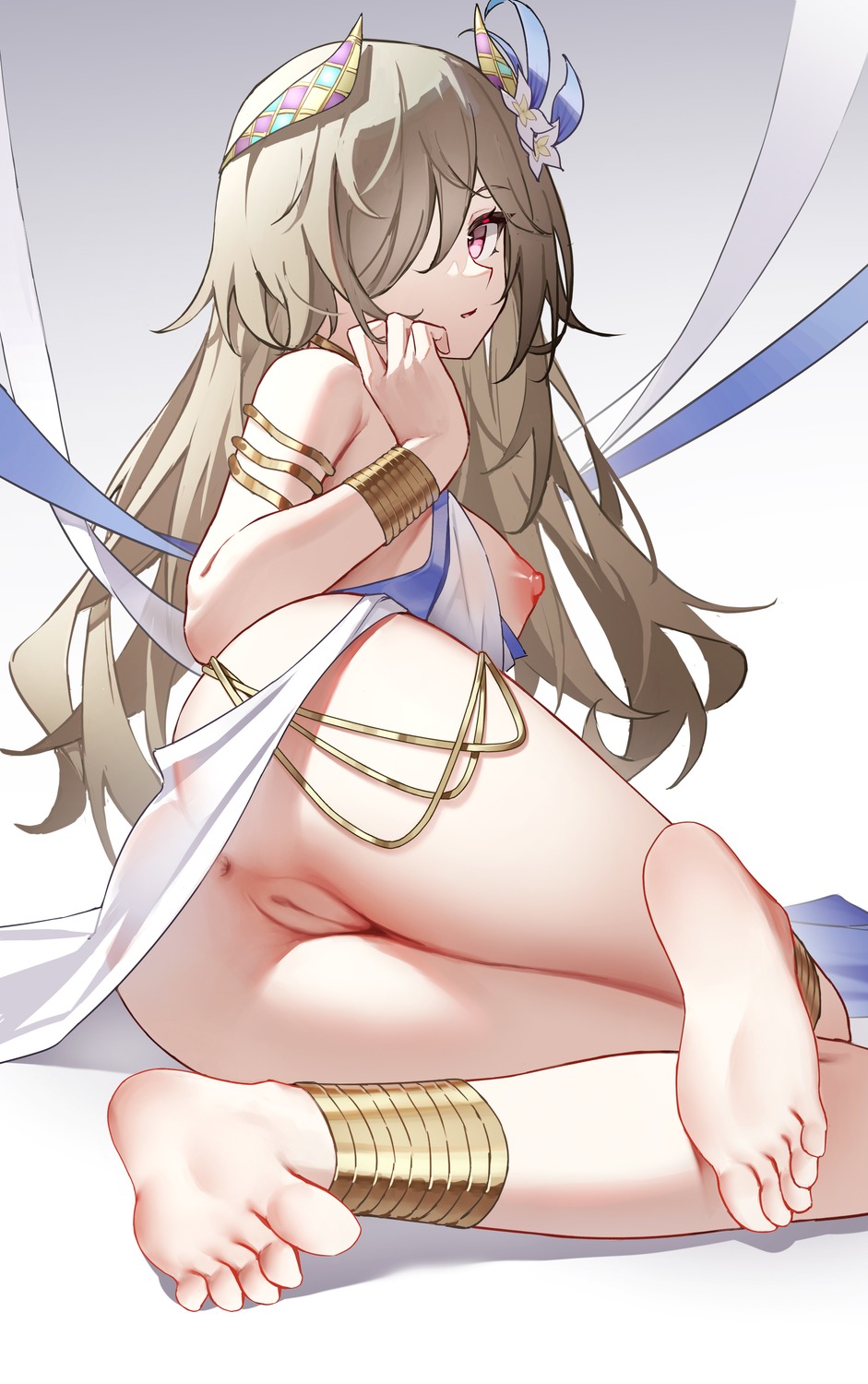 anus benghuai_xueyuan breasts feet honkai_impact hundun_no_bifang nipples nopan pussy rita_rossweisse uncensored