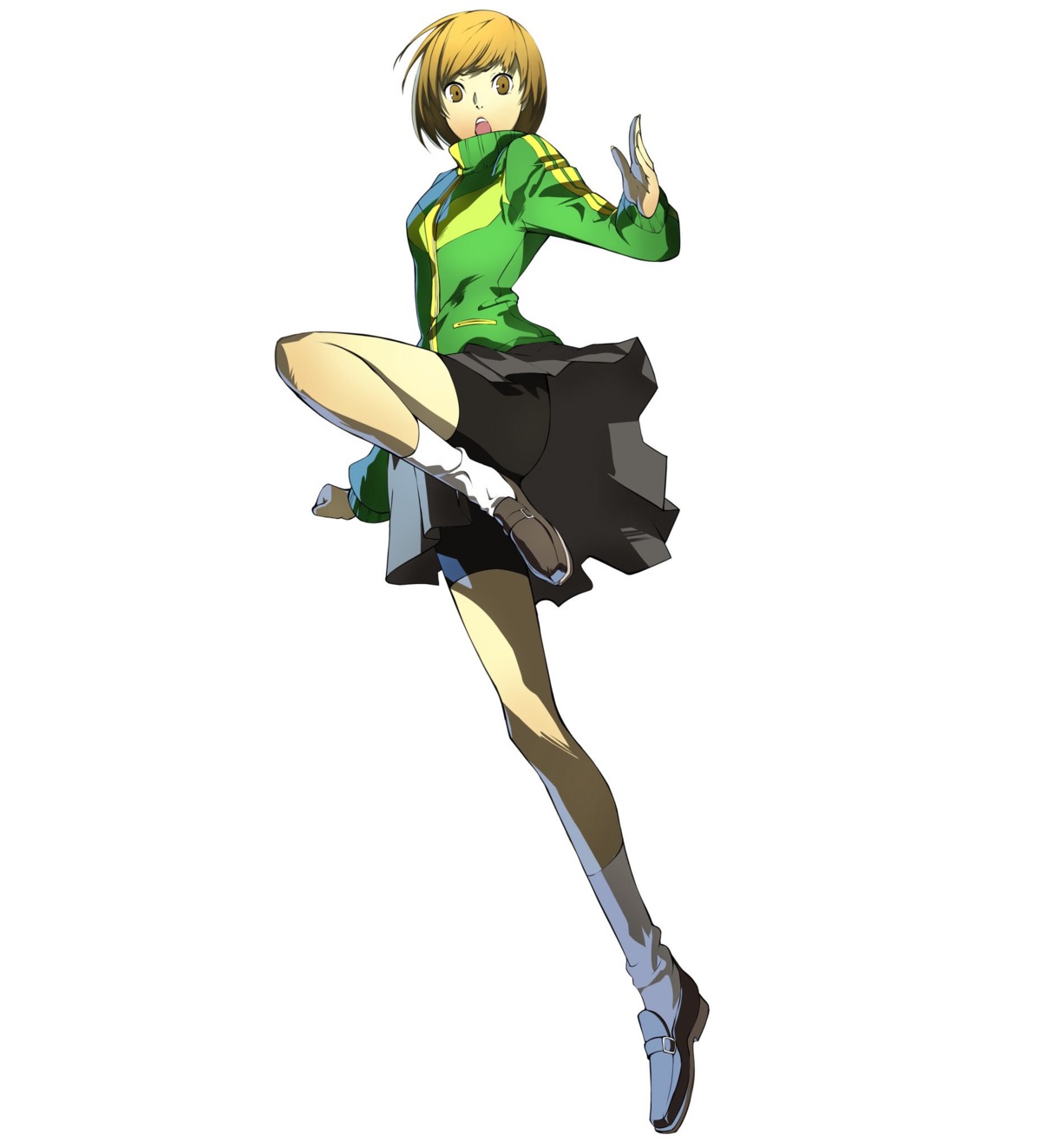 nakano maru megaten persona persona 4 satonaka chie bike shorts skirt ...