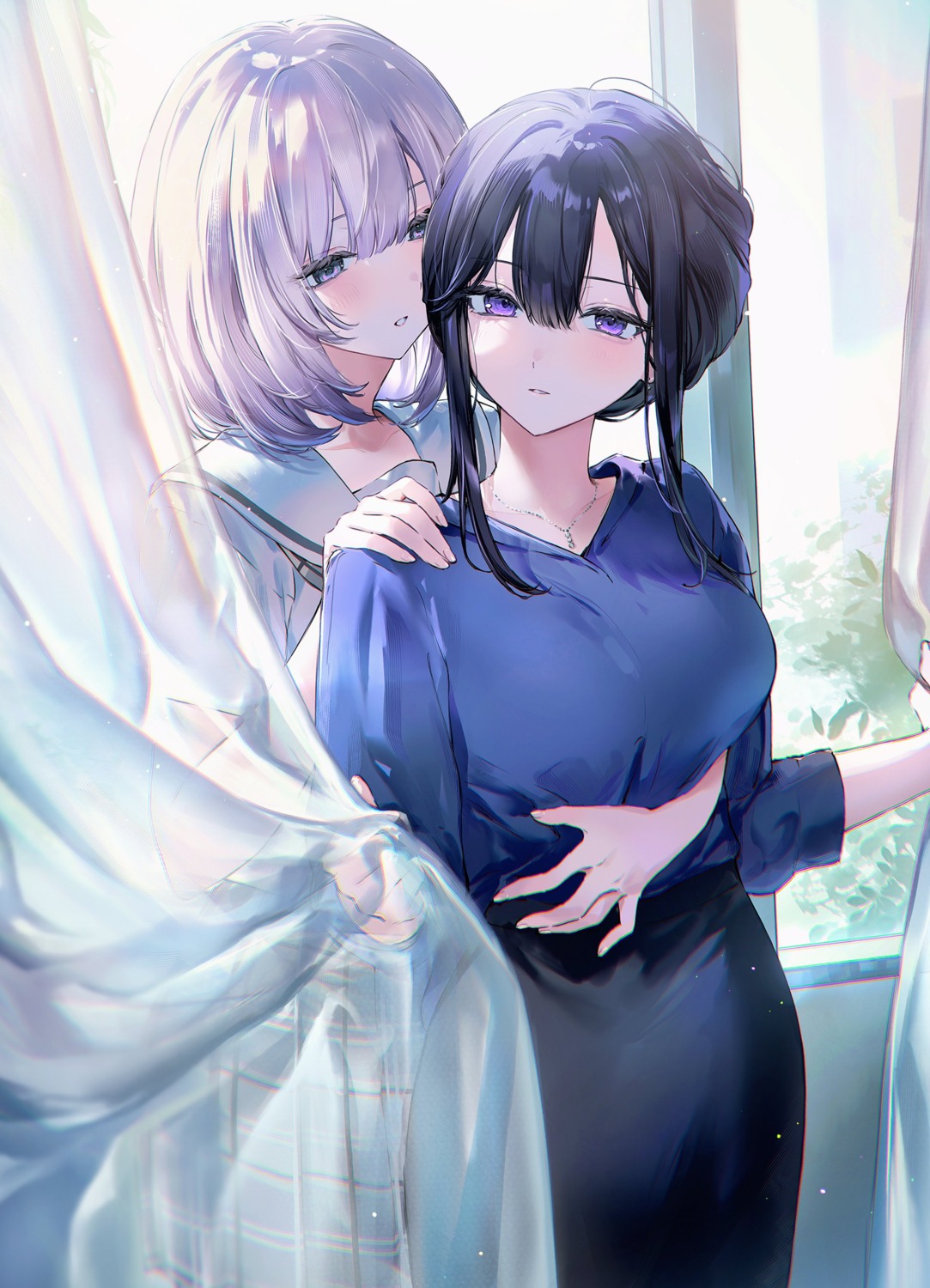 nekoyashiki_pushio seifuku yuri