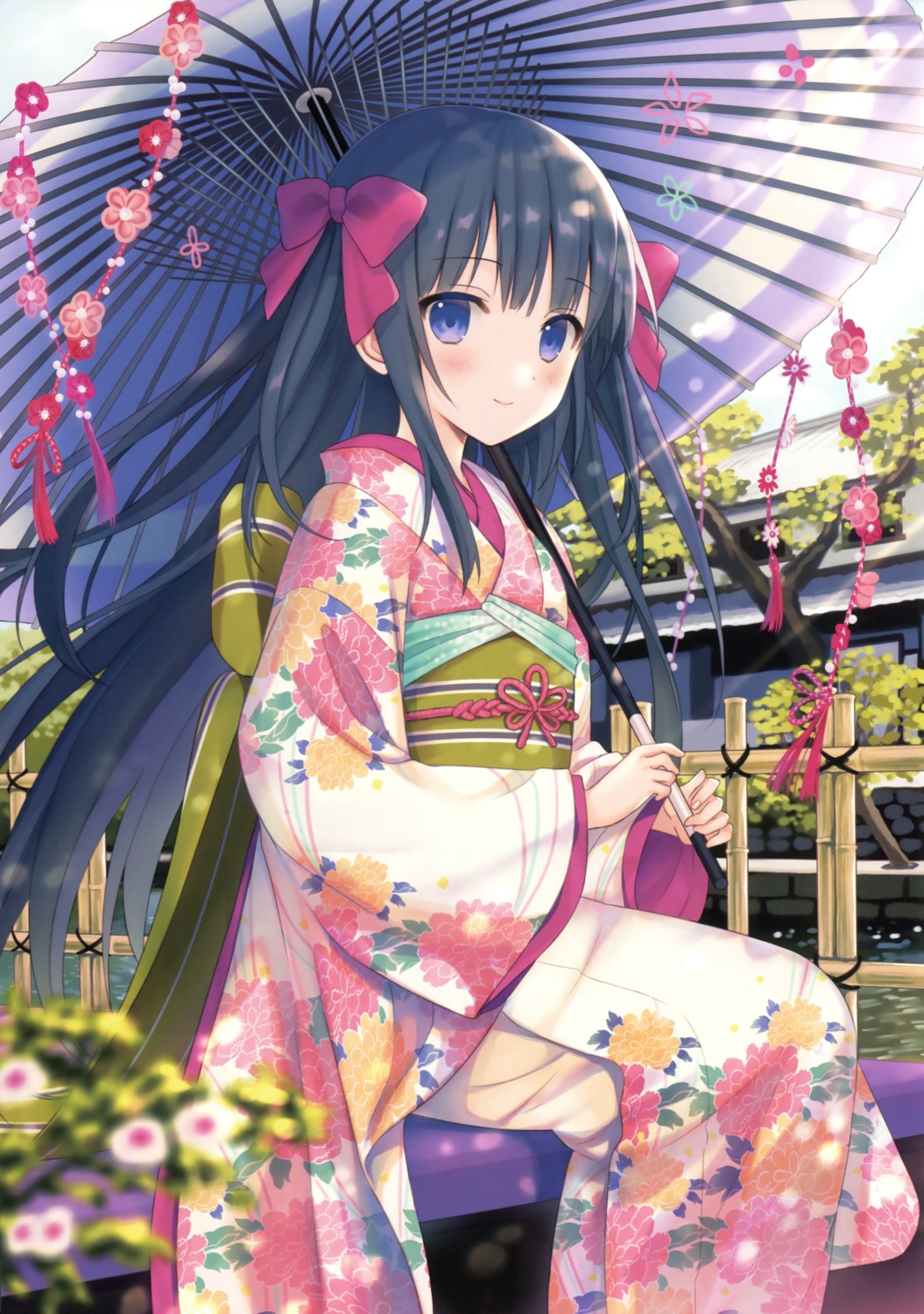 Yuuki Rika Kimono Possible Duplicate Umbrella 3630 Yande Re