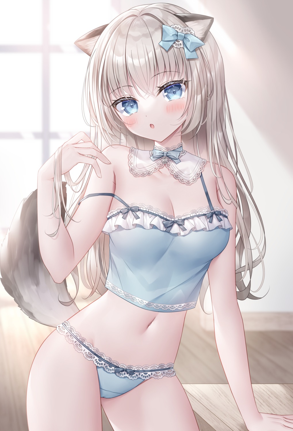 animal_ears cameltoe kohinata_hoshimi lingerie pantsu tail