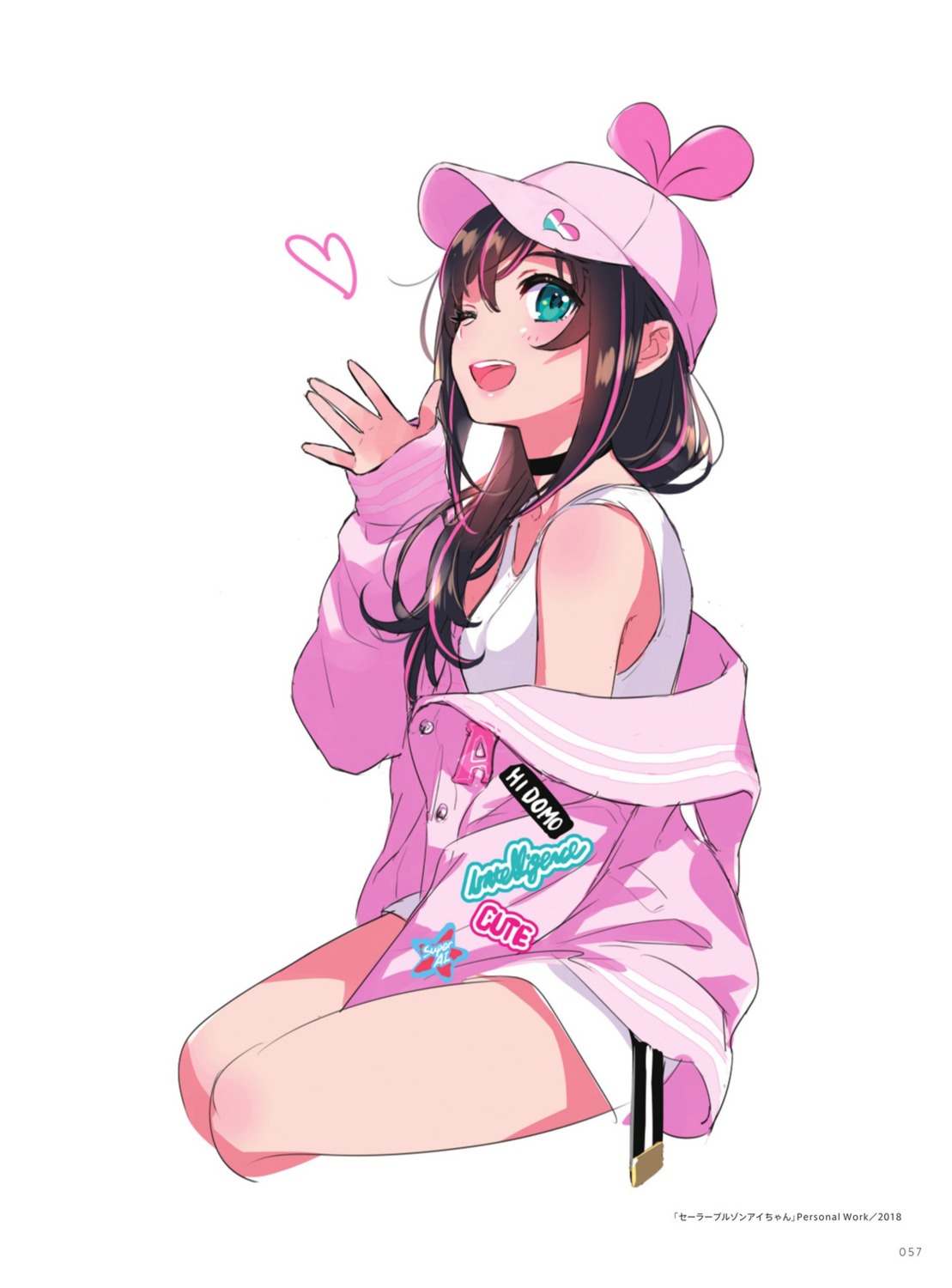 a.i._channel dress kizuna_ai morikura_en