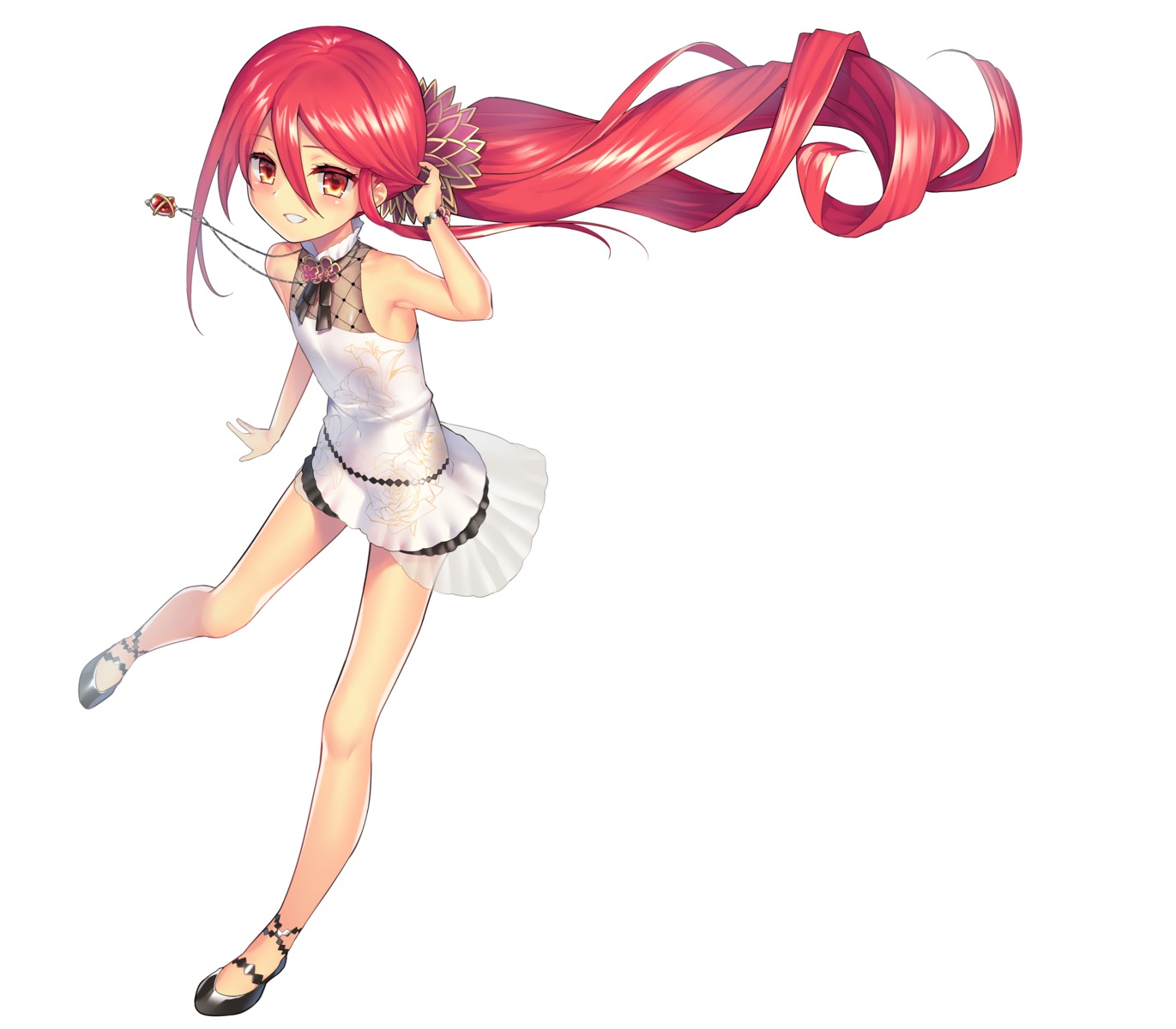 dress ohlia see_through shakugan_no_shana shana skirt_lift