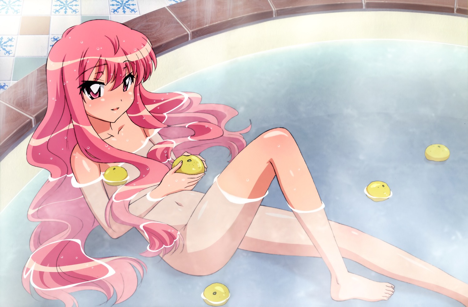 bathing louise naked onsen wet zero_no_tsukaima