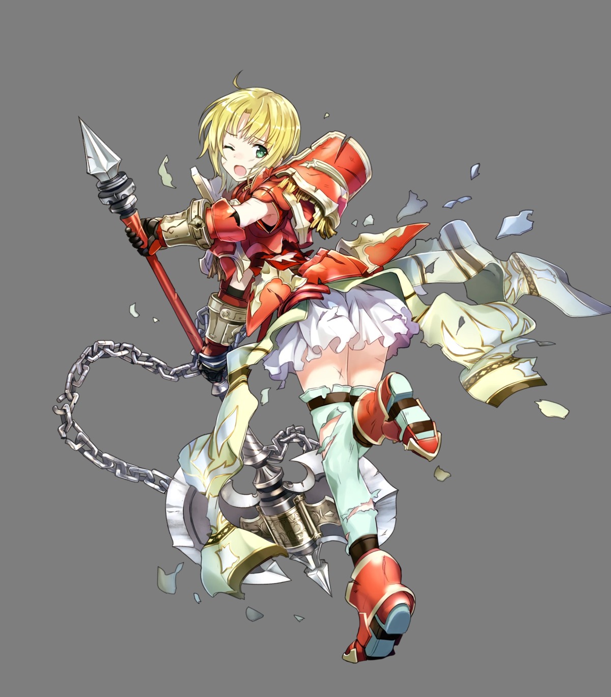 amelia_(fire_emblem) armor duplicate fire_emblem fire_emblem:_seima_no_kouseki fire_emblem_heroes nintendo ordan thighhighs torn_clothes transparent_png weapon