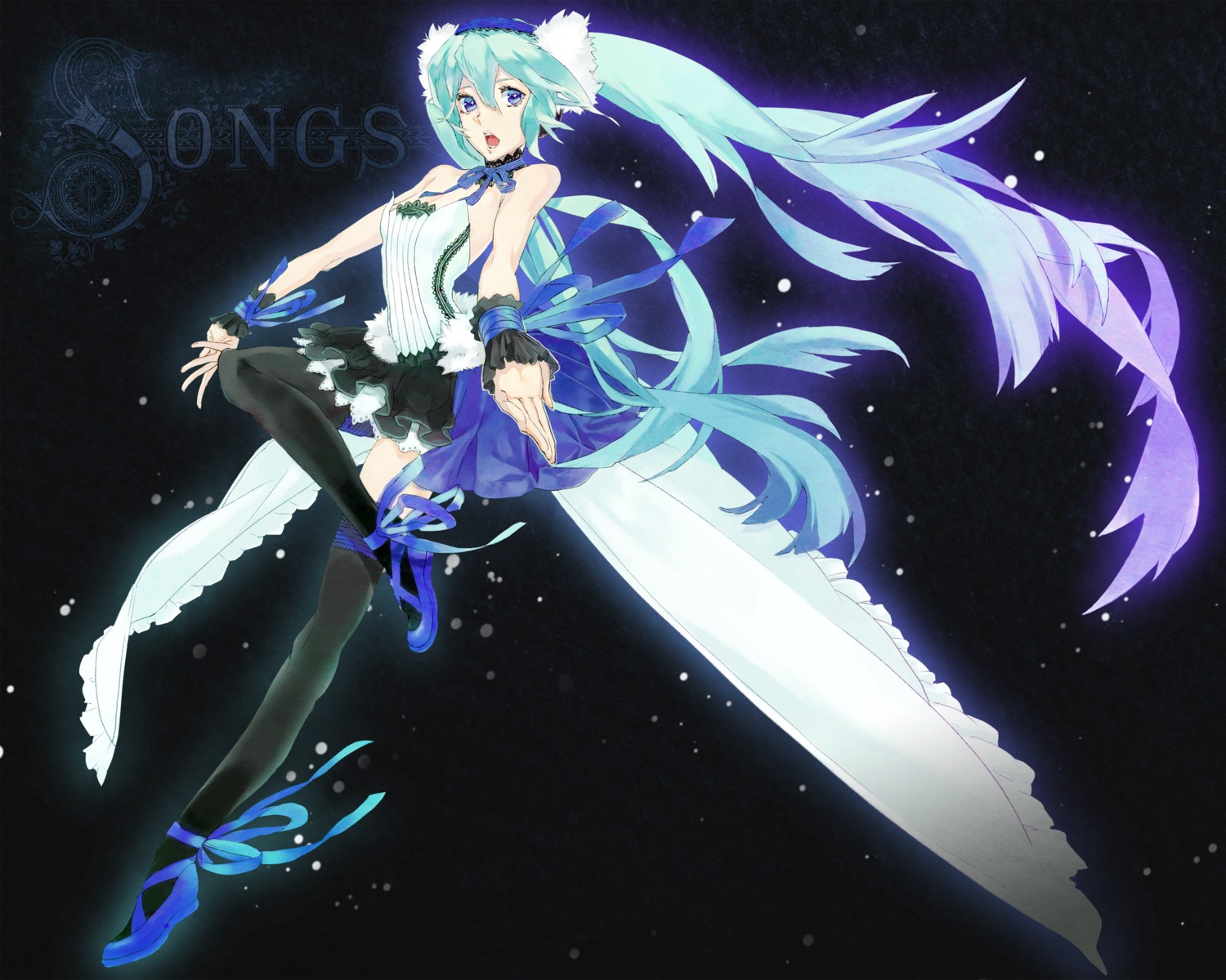 7th_dragon 7th_dragon_2020 hatsune_miku matsuya_shigeko thighhighs vocaloid