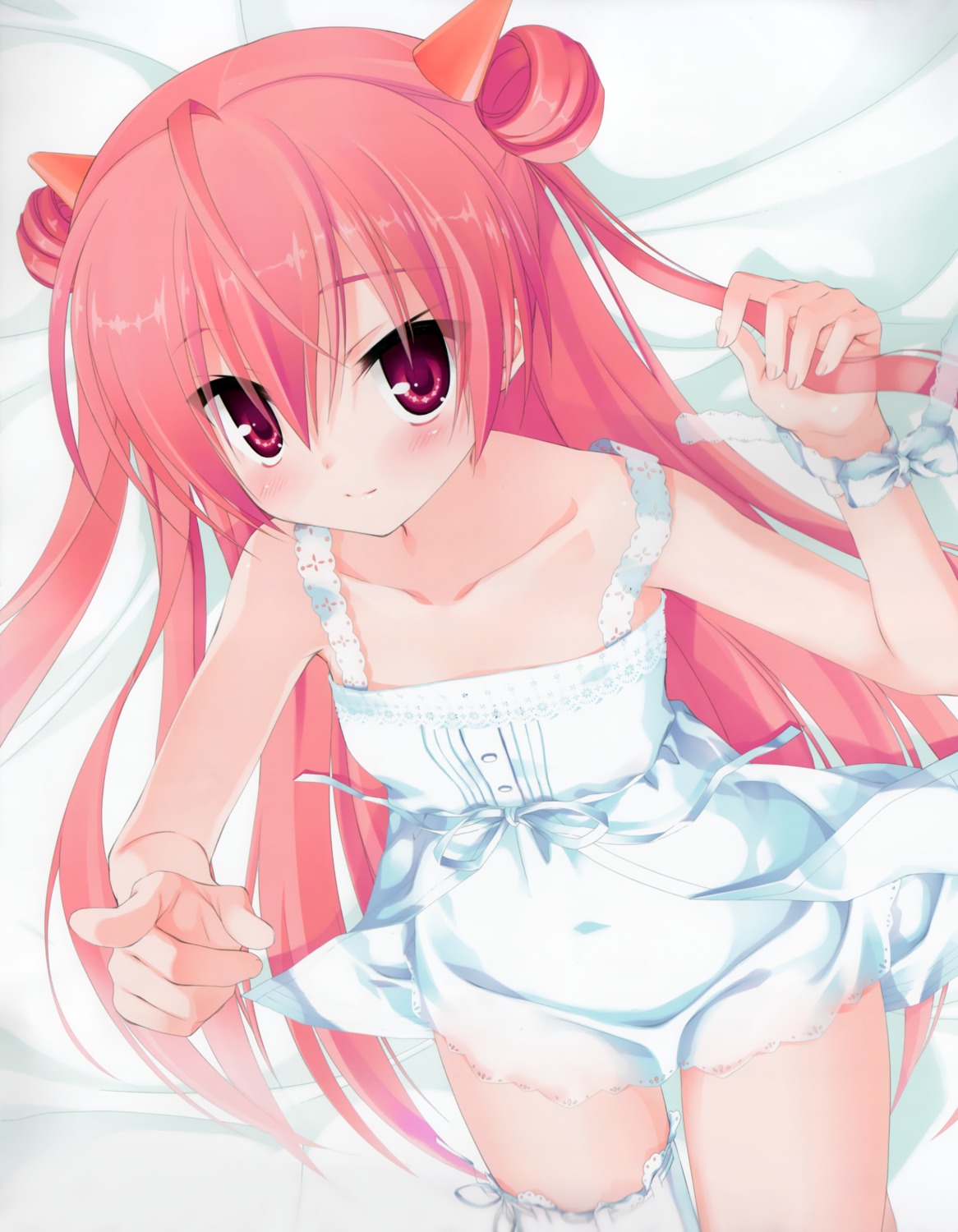 dress hidan_no_aria kanzaki_h_aria kobuichi summer_dress thighhighs