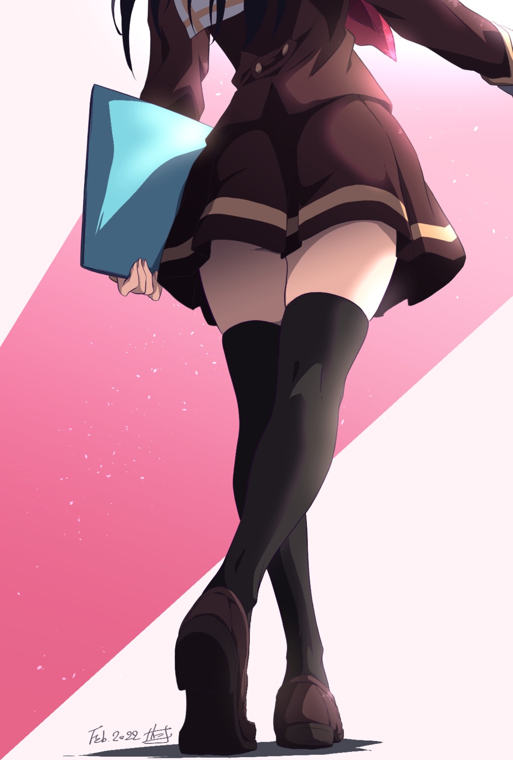 ass hibike!_euphonium kousaka_reina nii_manabu seifuku thighhighs