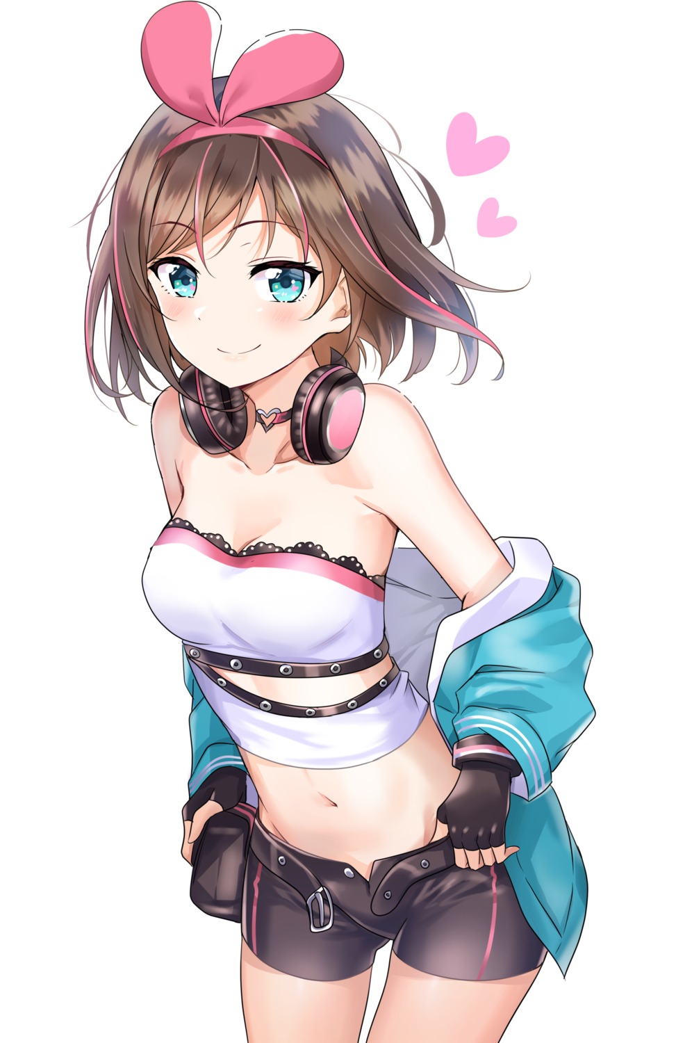 a.i._channel cleavage headphones kizuna_ai sunhyun