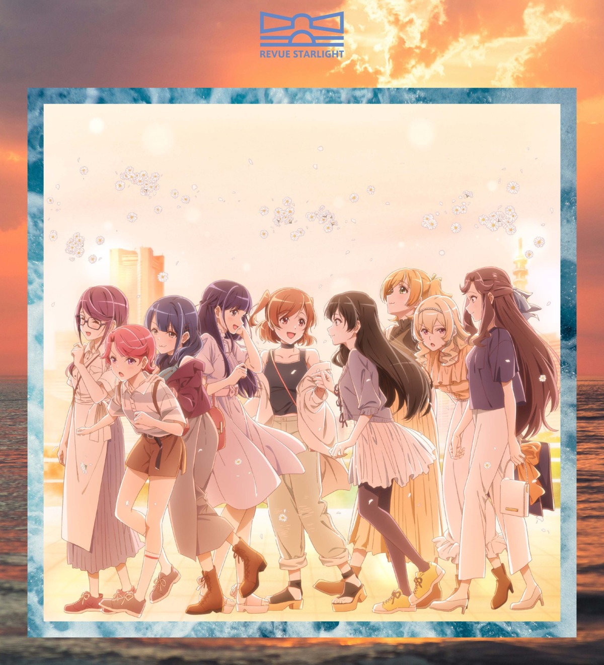 aijou_karen daiba_nana disc_cover dress hanayagi_kaoruko heels hoshimi_junna isurugi_futaba kagura_hikari megane pantyhose saijou_claudine shoujo_kageki_revue_starlight tagme tendou_maya tsuyuzaki_mahiru