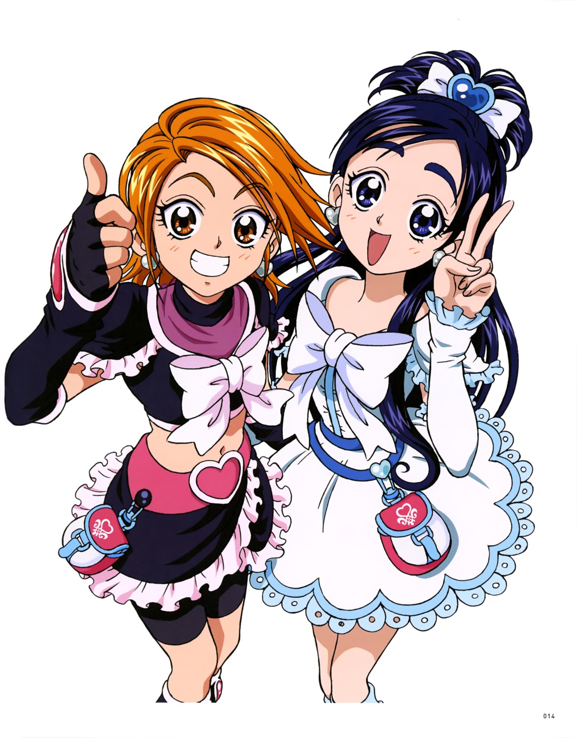 bike_shorts dress futari_wa_precure misumi_nagisa precure yukishiro_honoka