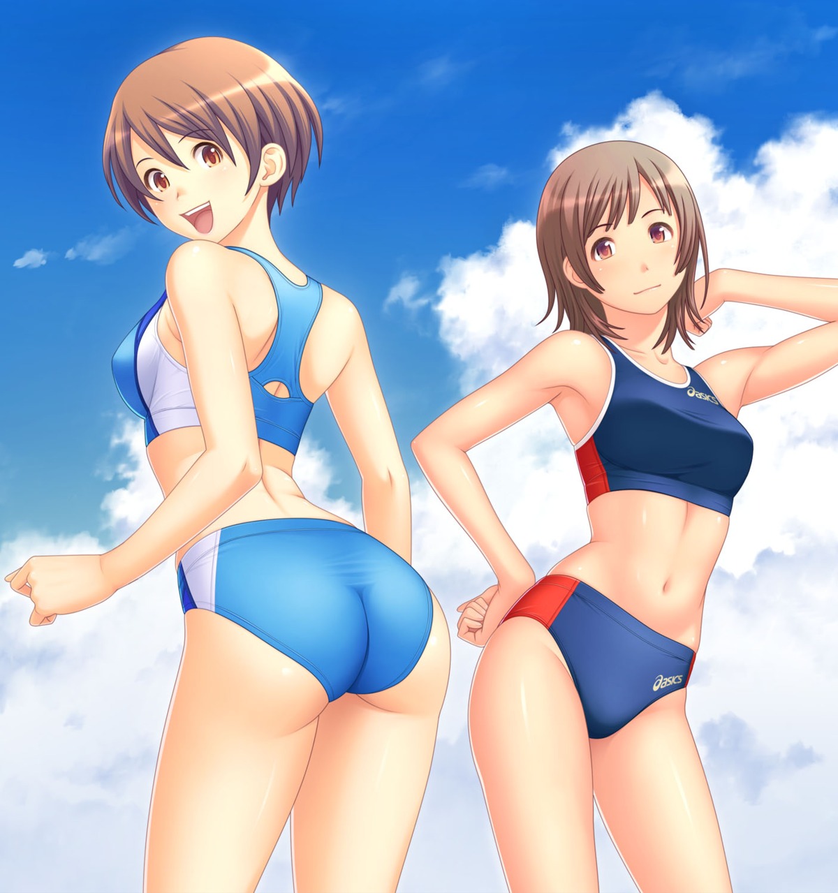 ass buruma jpeg_artifacts kuri swimsuits