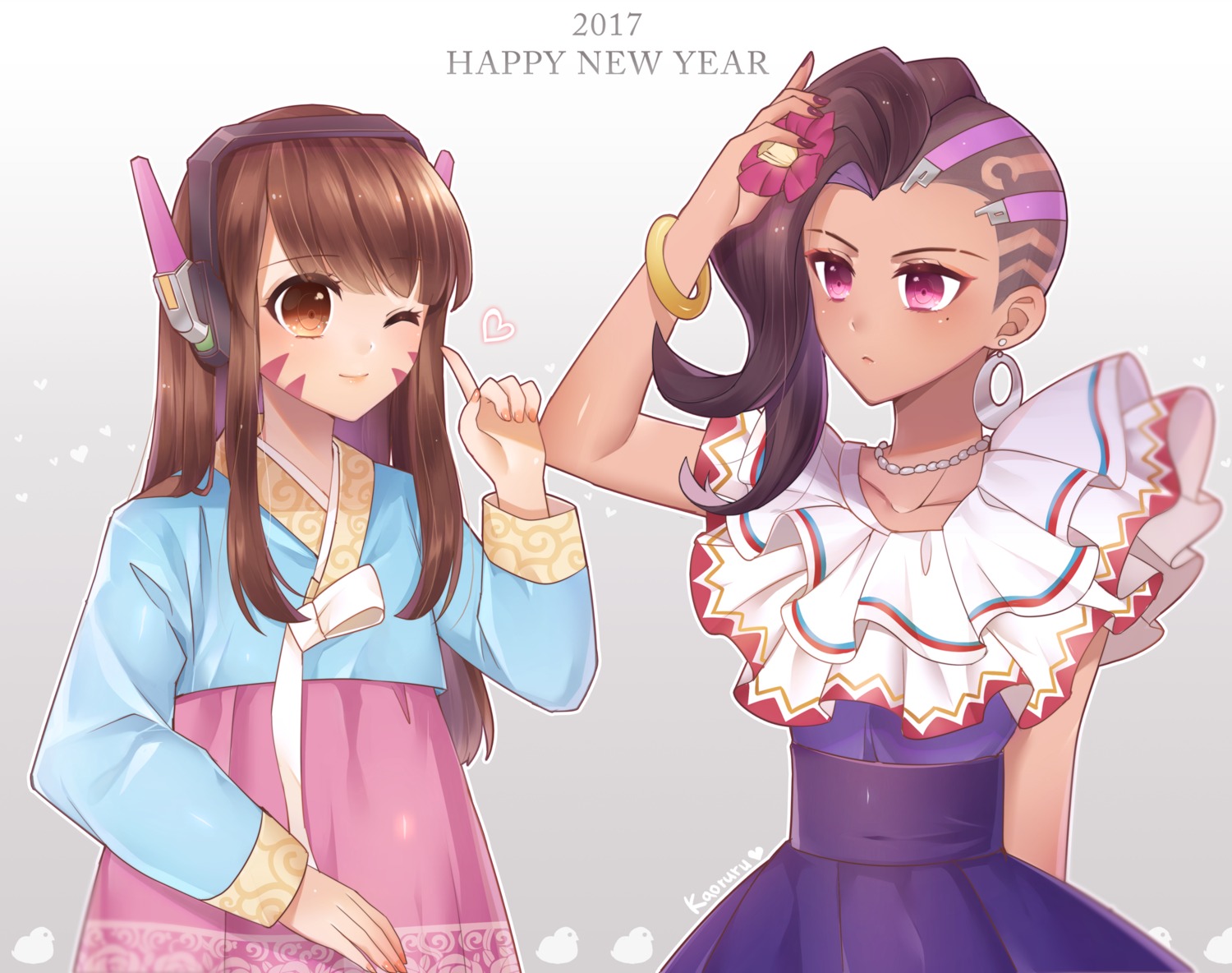 asian_clothes atobesakunolove d.va dress headphones overwatch sombra