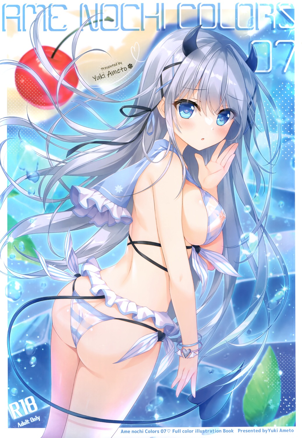 ame_nochi_yuki ameto_yuki ass bikini horns nipples see_through souffle_(ameto_yuki) swimsuits tail thong