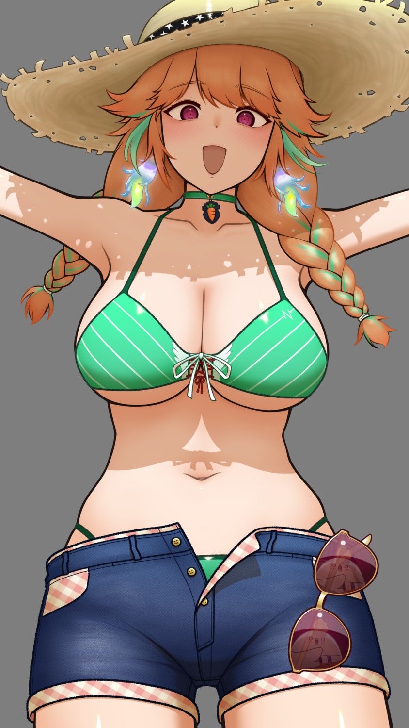 30kton bikini hololive hololive_english megane swimsuits takanashi_kiara transparent_png