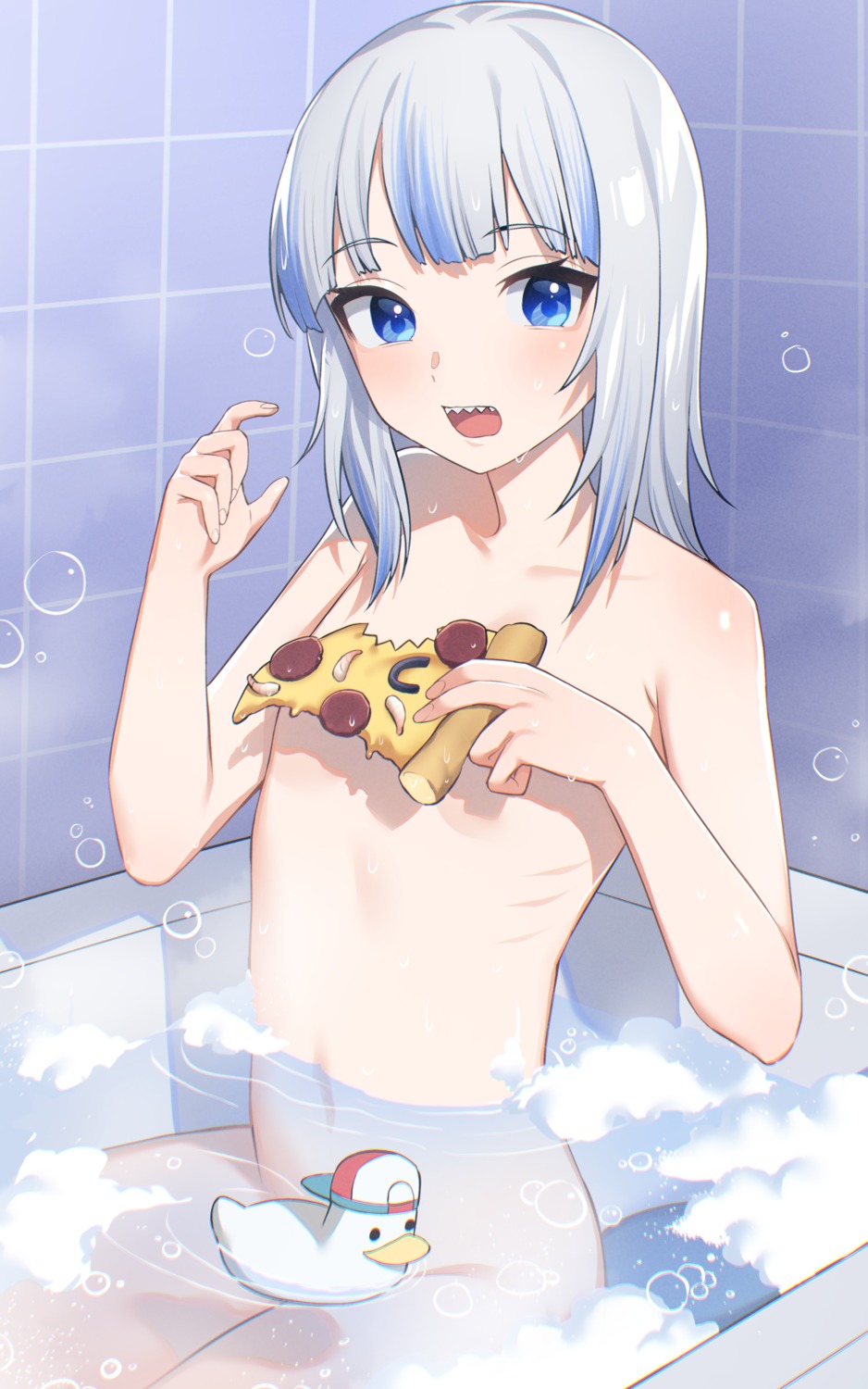 bathing bingsardina gawr_gura hololive hololive_english loli naked wet