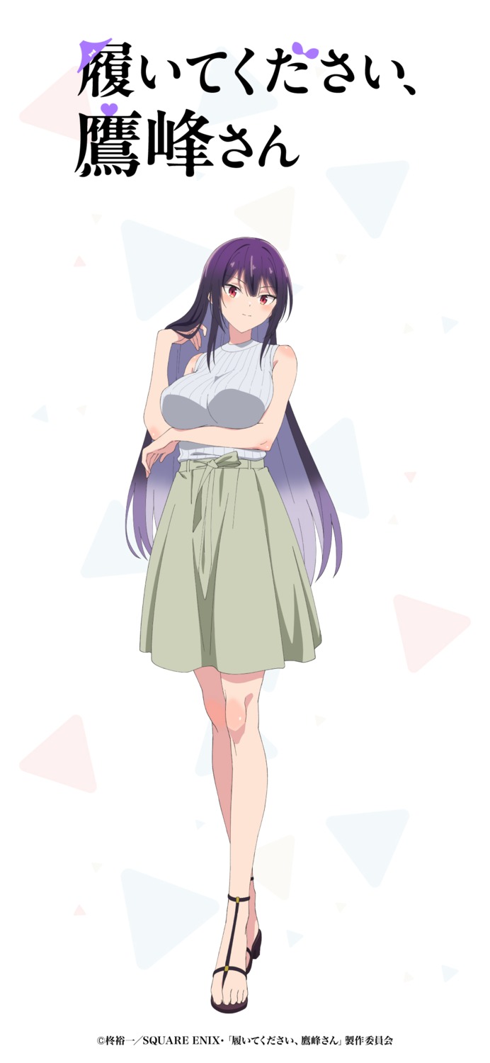 breast_hold haite_kudasai_takamine-san heels sweater tagme takamine_takane