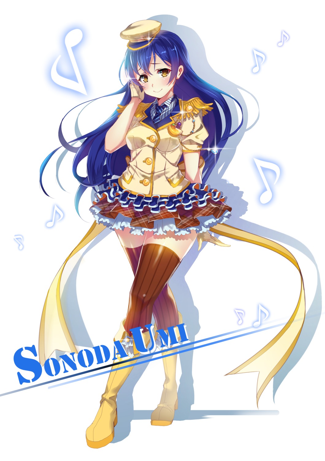 heels hoony love_live! sonoda_umi thighhighs uniform