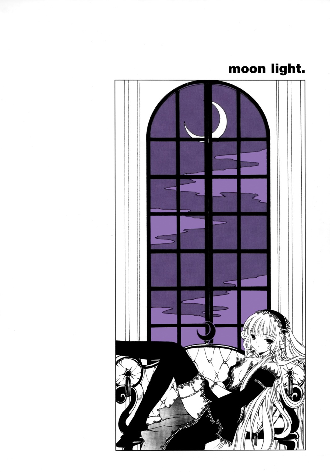chii chobits clamp cleavage fixed monochrome