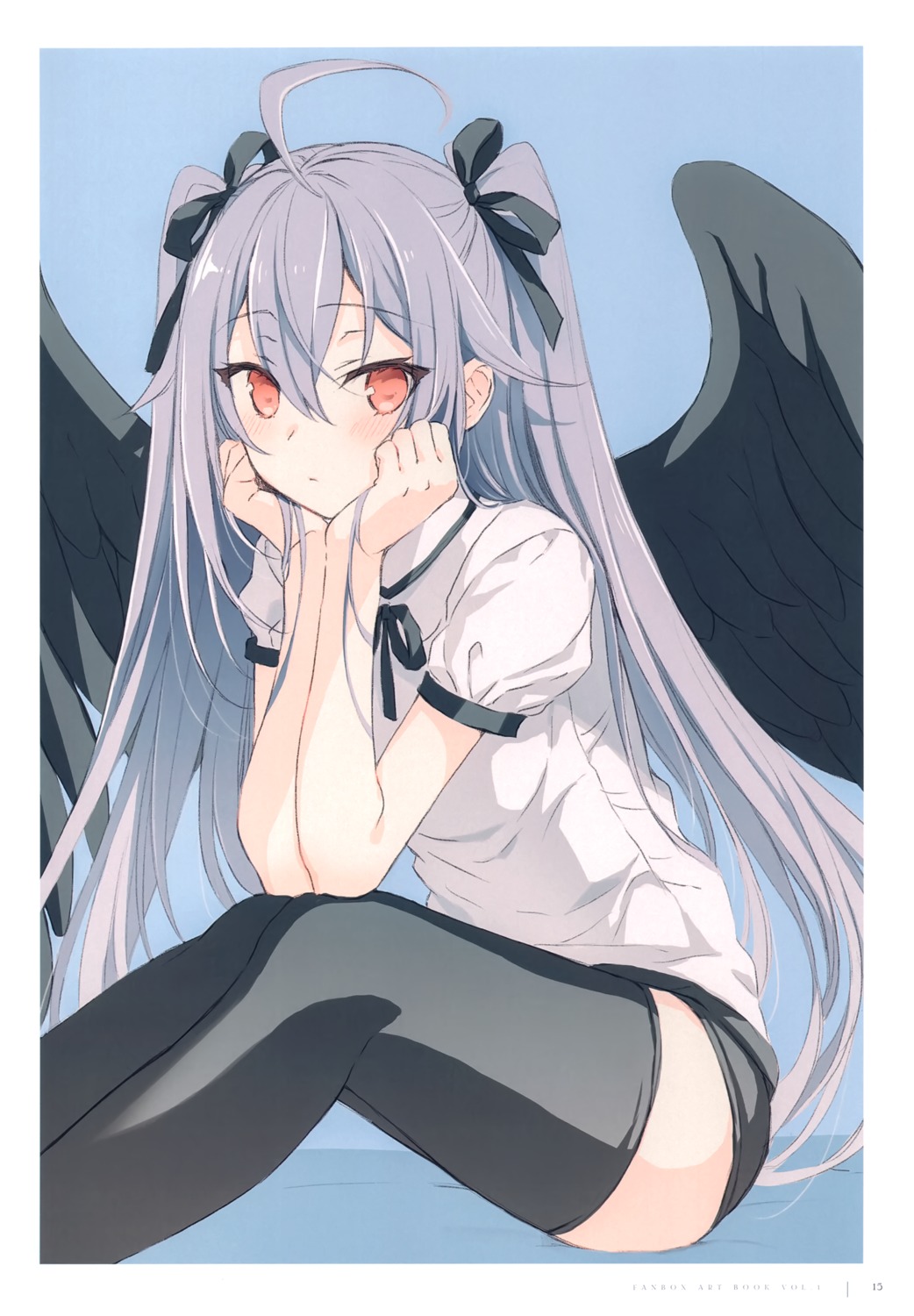 crown thighhighs wings yashiro_seika