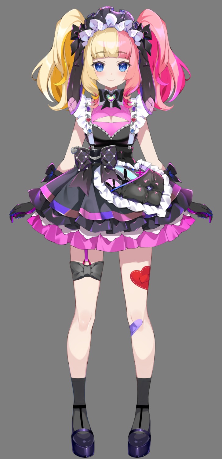 bandaid cleavage connectopia dress gachikoi_neon garter pilokey transparent_png