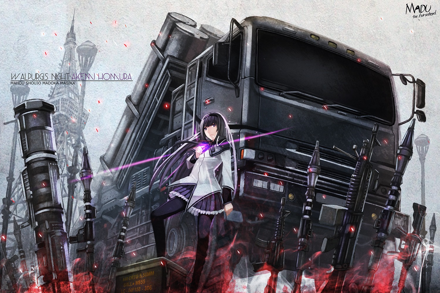 akemi_homura gun madu mahou_shoujo_madoka_magica