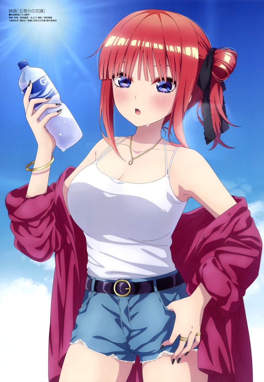 5-toubun_no_hanayome cleavage maeda_tsumugi nakano_nino torn_clothes