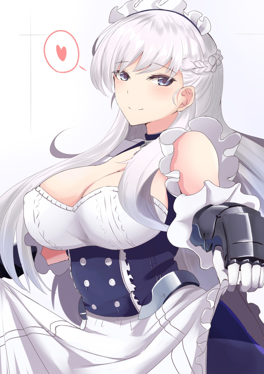 azur_lane belfast_(azur_lane) cleavage maid ninoude_(ninoude44)