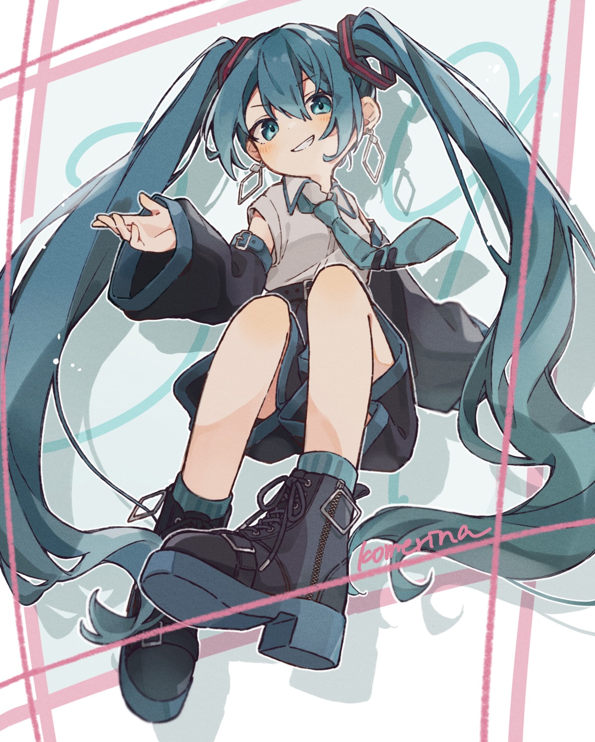 hatsune_miku heels komerina vocaloid