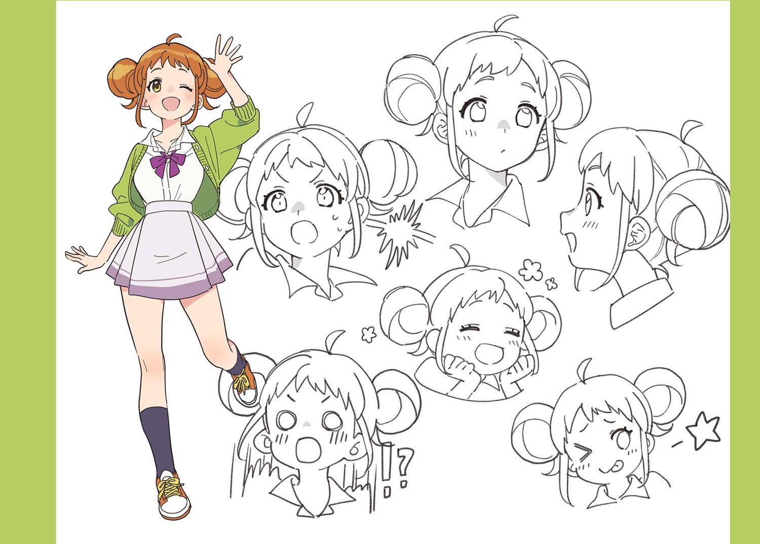 buuta character_design line_art puppet_quartet seifuku shibatani_nao sweater