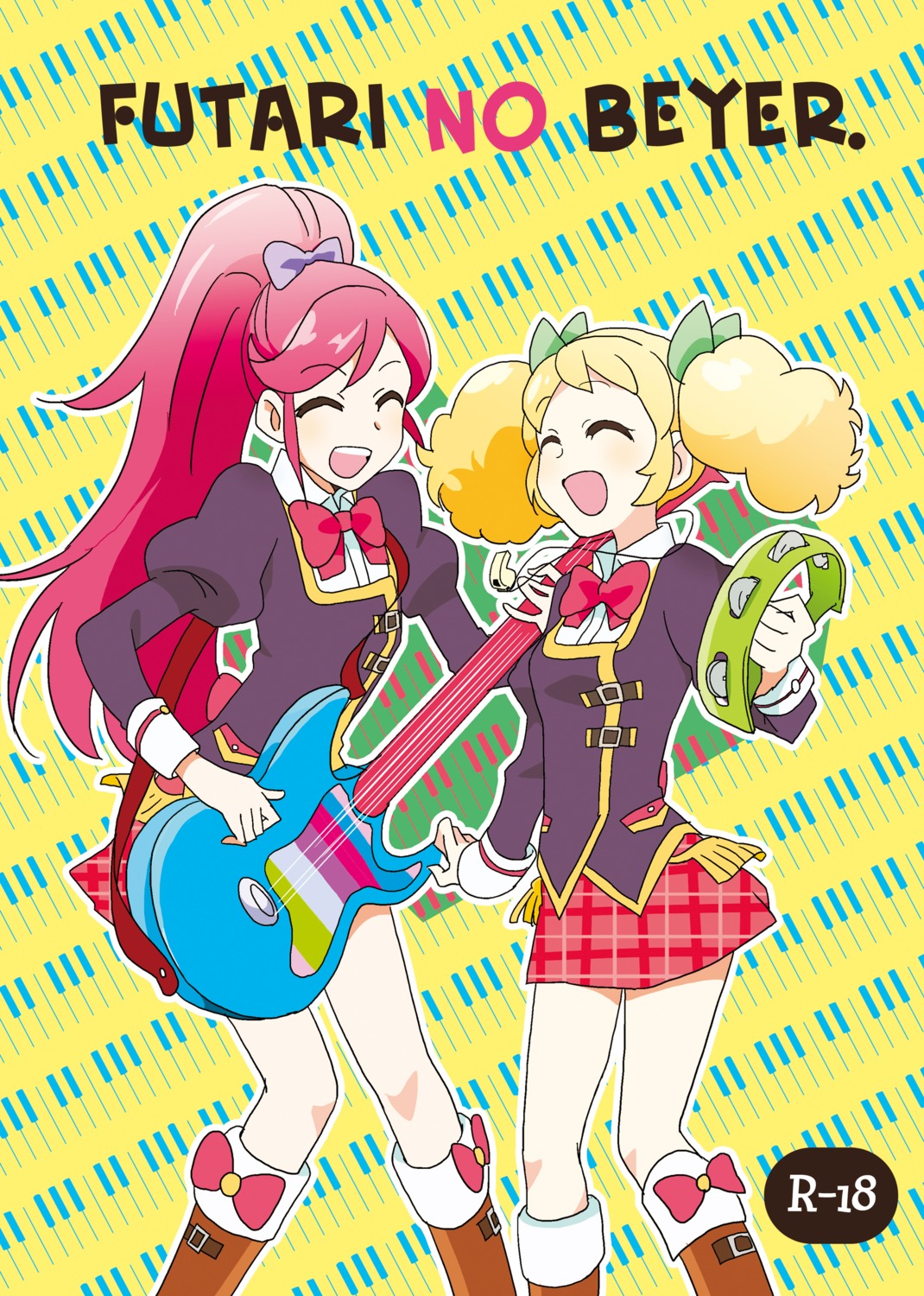 aikatsu! codeyamada guitar otoshiro_seira saegusa_kii seifuku