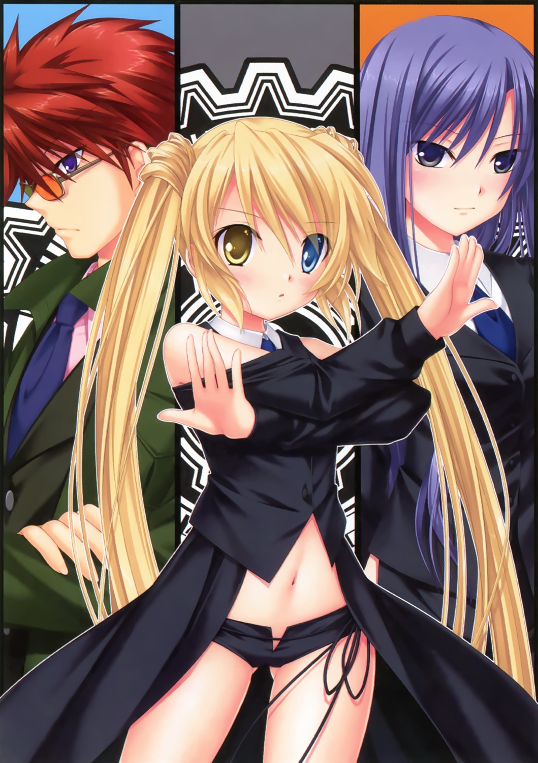 business_suit heterochromia hinoue_itaru imamiya_arata key megane nakatsu_shizuru nishikujou_touka rewrite