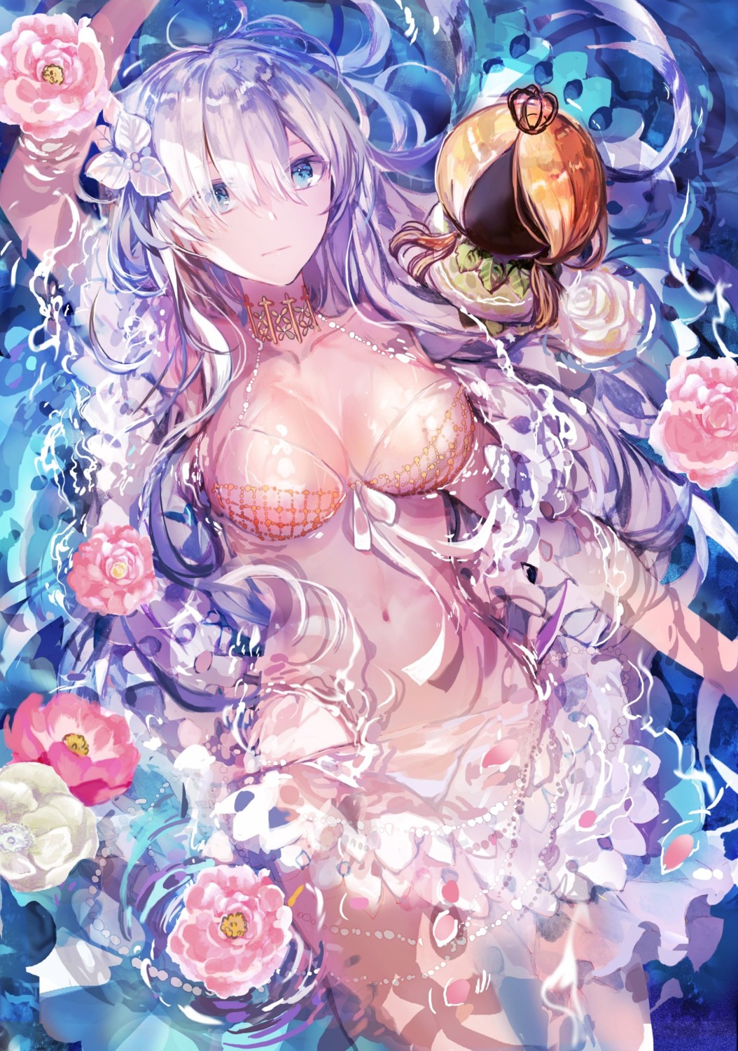 anastasia_(fate/grand_order) bikini cleavage fate/grand_order rioka_(southern_blue_sky) swimsuits wet