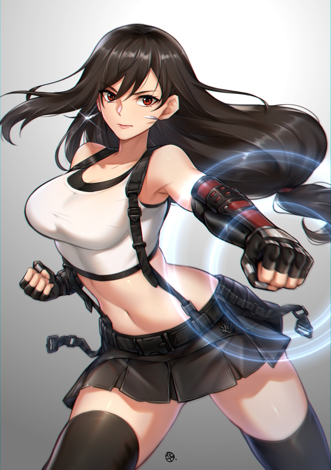 final_fantasy final_fantasy_vii hua-j thighhighs tifa_lockhart