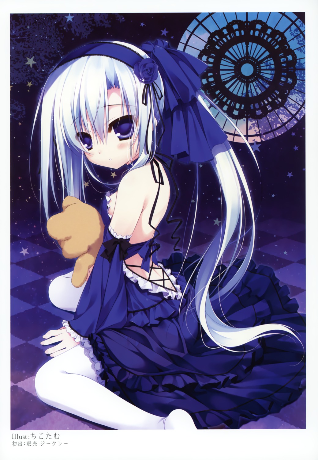 chikotam dress k-books lolita_fashion pantsu see_through thighhighs