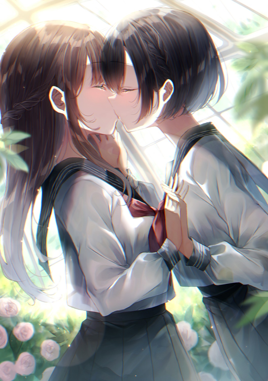 seifuku symmetrical_docking touki_matsuri yuri