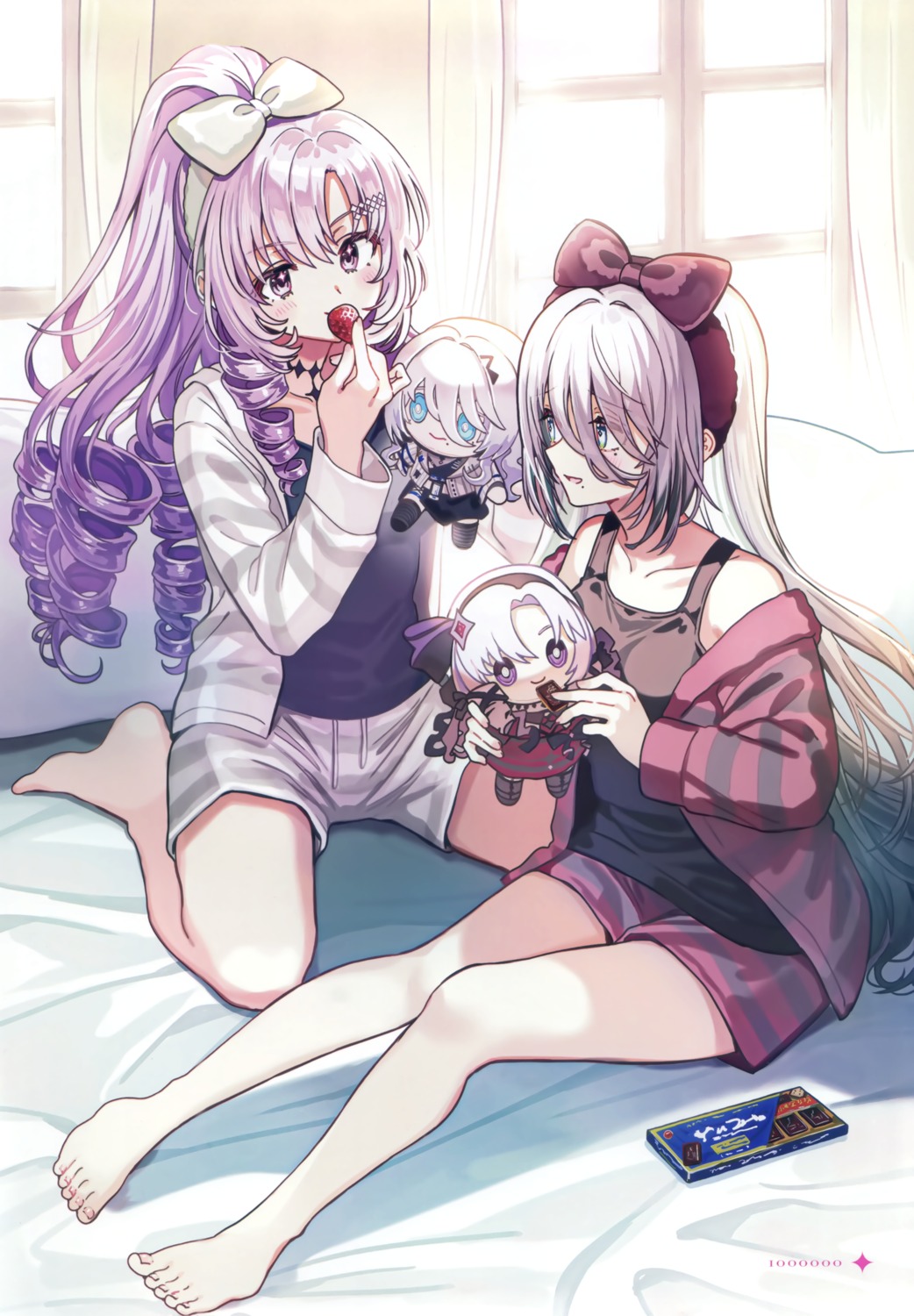 attaka_taoru chibi hyakumantenbara_salome nijisanji nishizawa_5mm pajama sophia_valentine tattoo