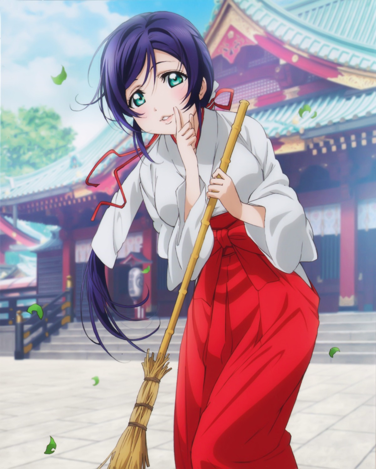 japanese_clothes love_live! miko toujou_nozomi